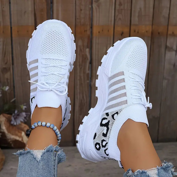 Atmungsaktive Sneaker mit Leopardenmuster 0