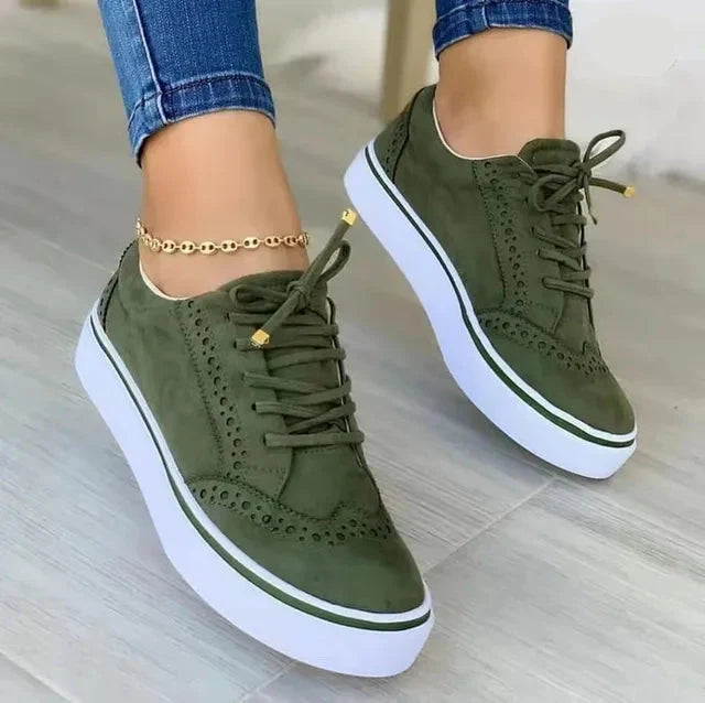 Sneaker Damen, Minimalistisch, Geformtes Fußbett, Gepolsterte Sohle