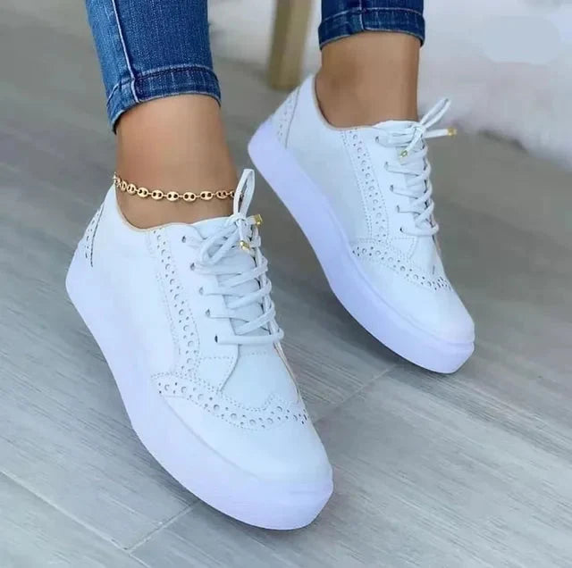 Sneaker Damen, Minimalistisch, Geformtes Fußbett, Gepolsterte Sohle