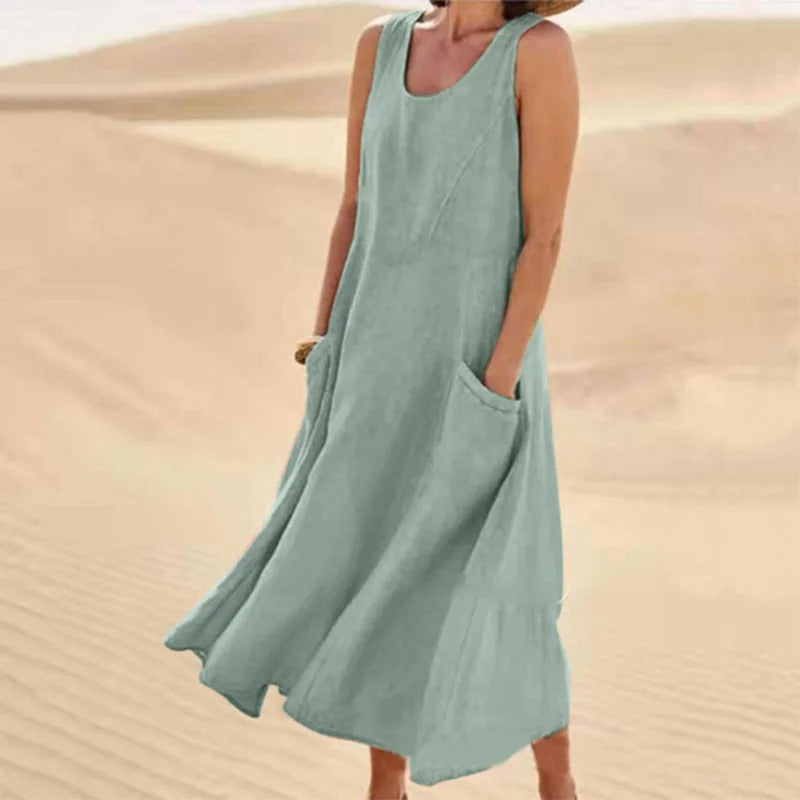 Sommer Leinenkleid Damen | Luftig & Lässig
