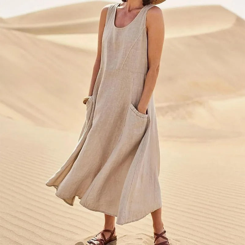 Sommer Leinenkleid Damen | Luftig & Lässig