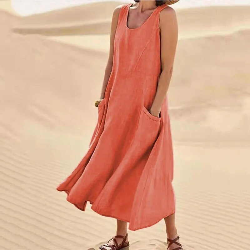 Sommer Leinenkleid Damen | Luftig & Lässig