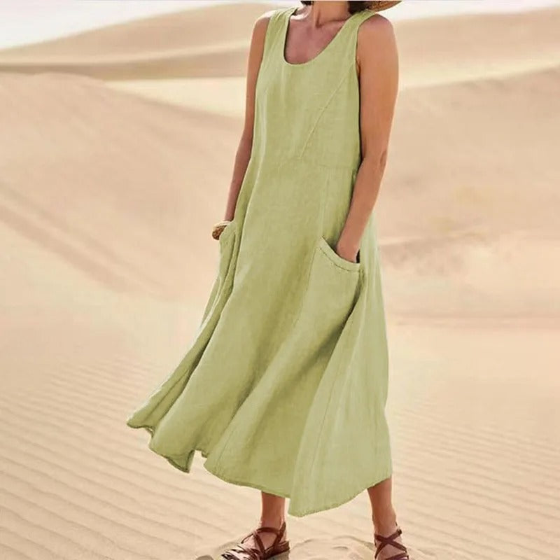 Sommer Leinenkleid Damen | Luftig & Lässig