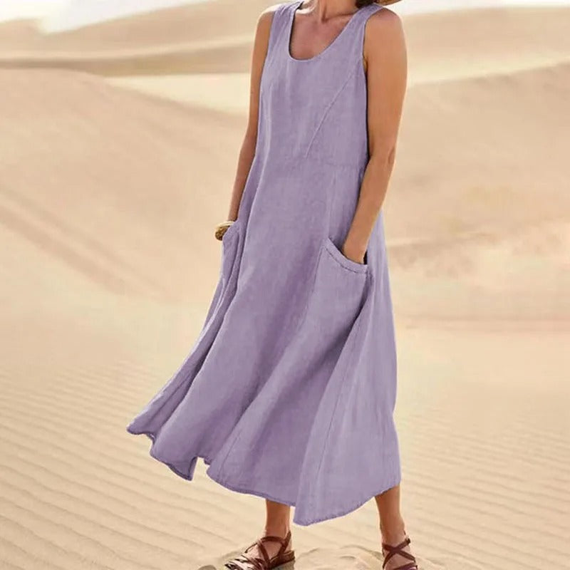Sommer Leinenkleid Damen | Luftig & Lässig