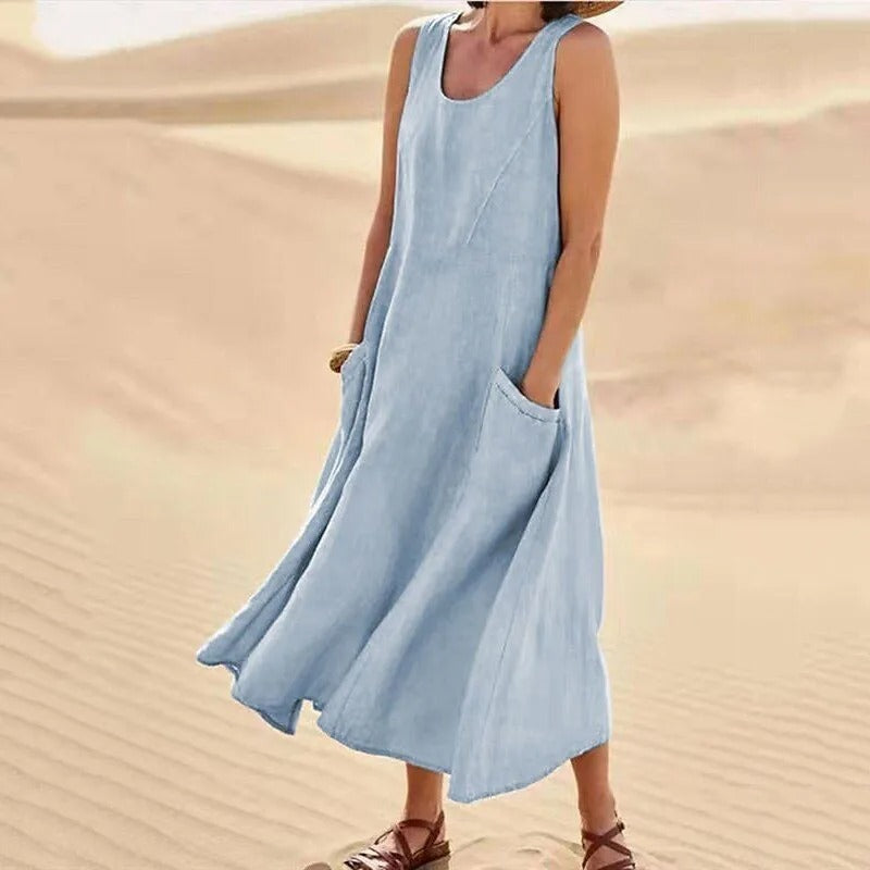 Sommer Leinenkleid Damen | Luftig & Lässig
