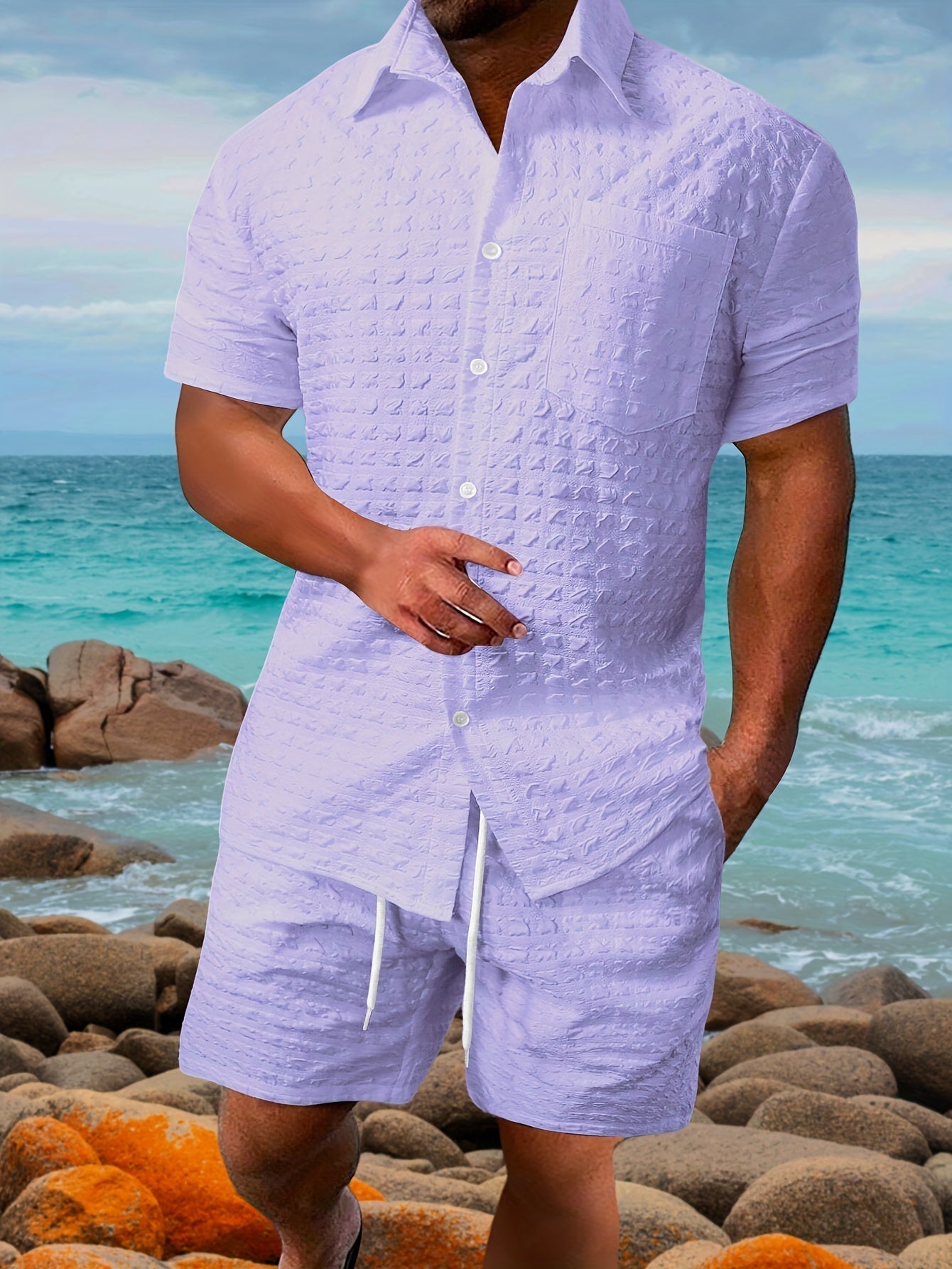 Sommer Set Herren | Strukturiert & Lässig