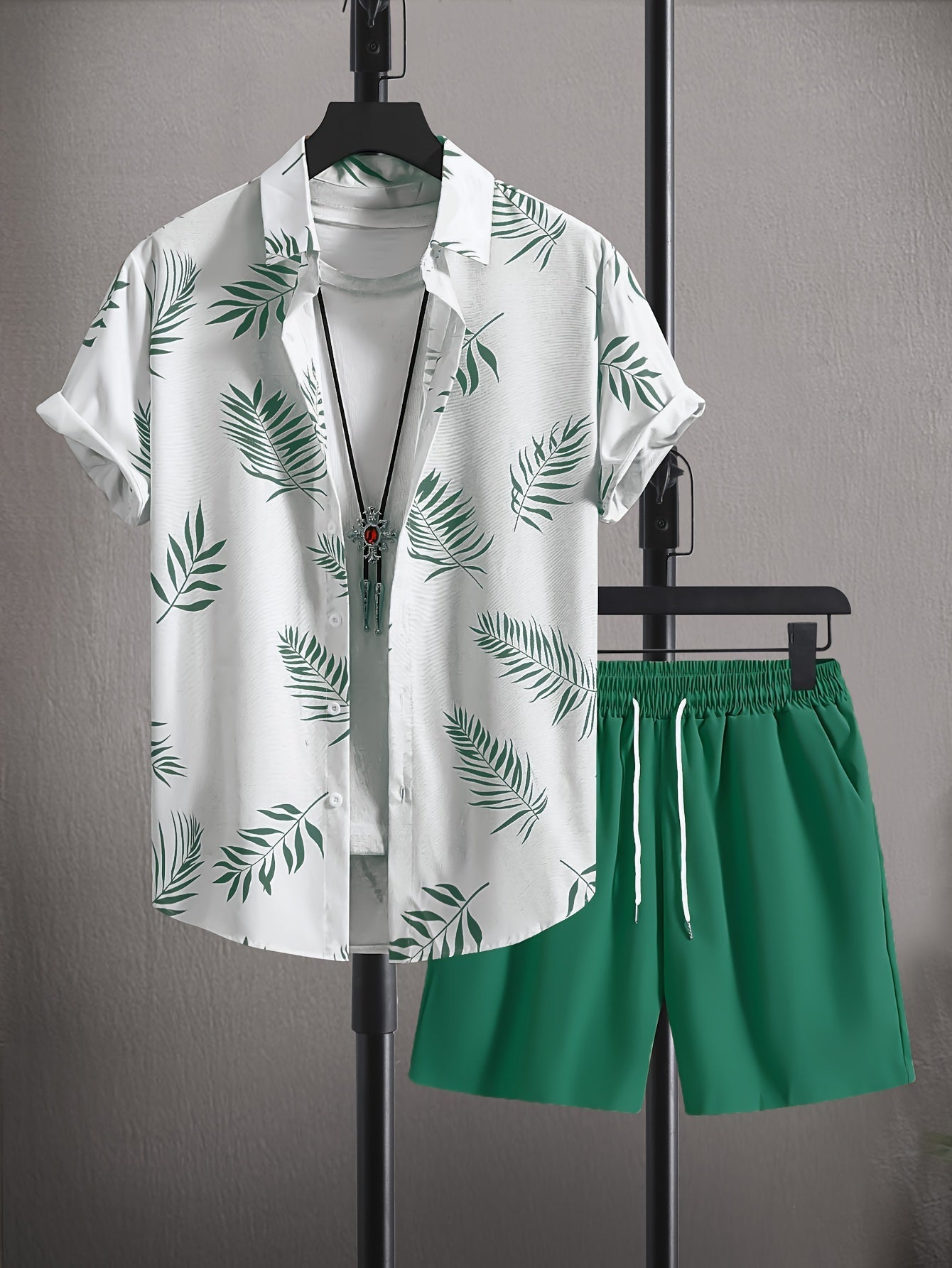 Sommer Set Herren | Tropical Print & Lässig