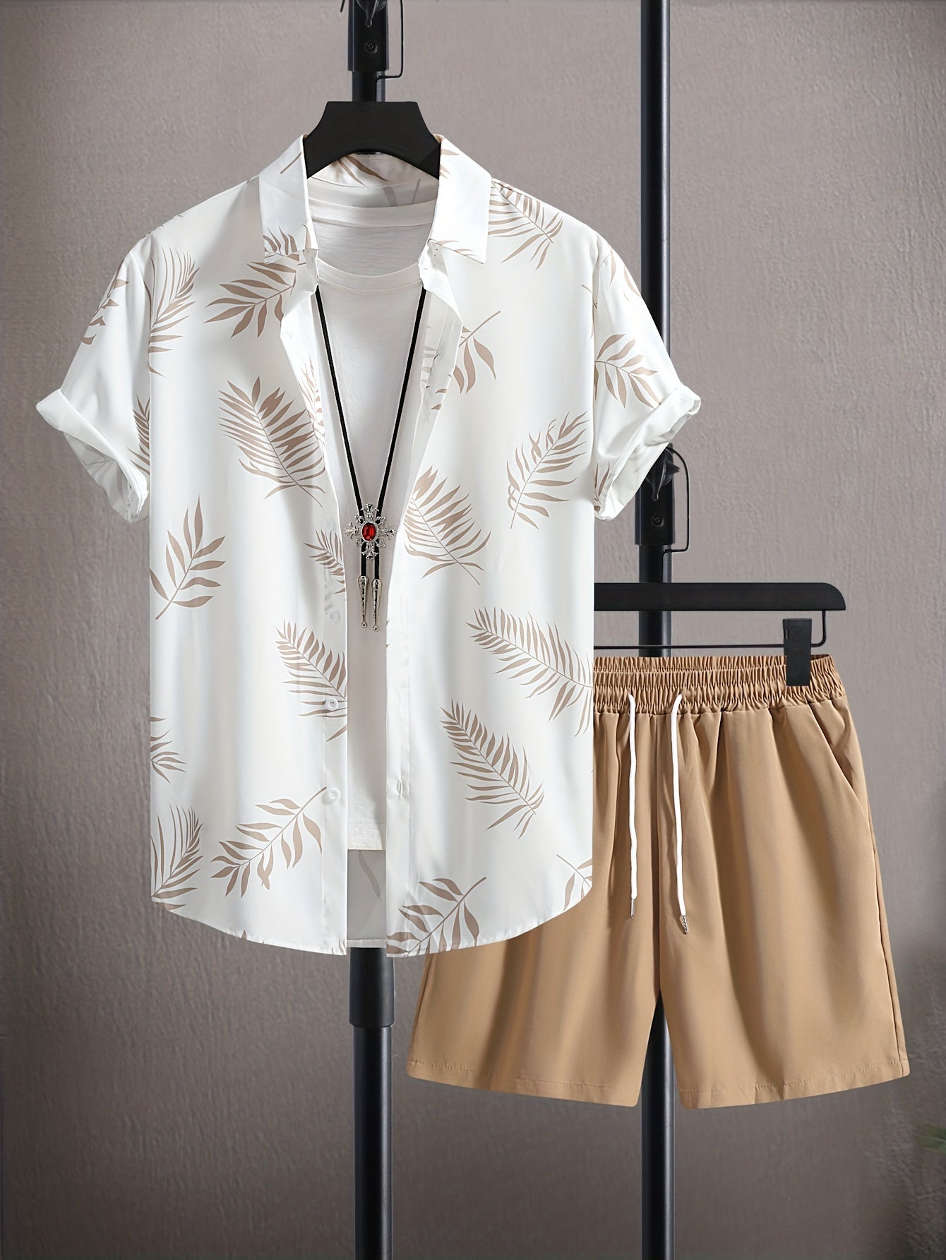 Sommer Set Herren | Tropical Print & Lässig