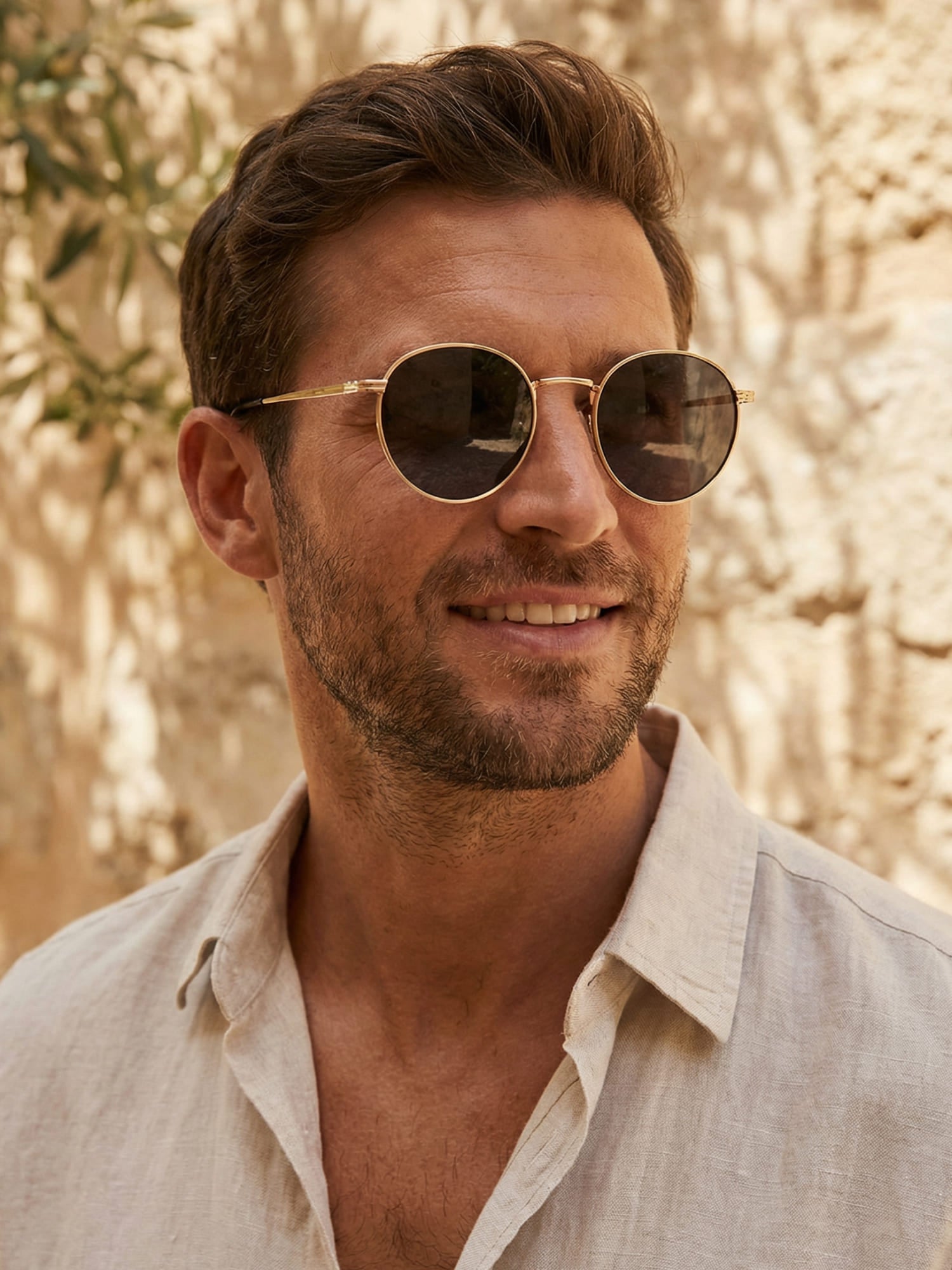 Sonnenbrille Herren | Rundes Design & Zeitloser Stil