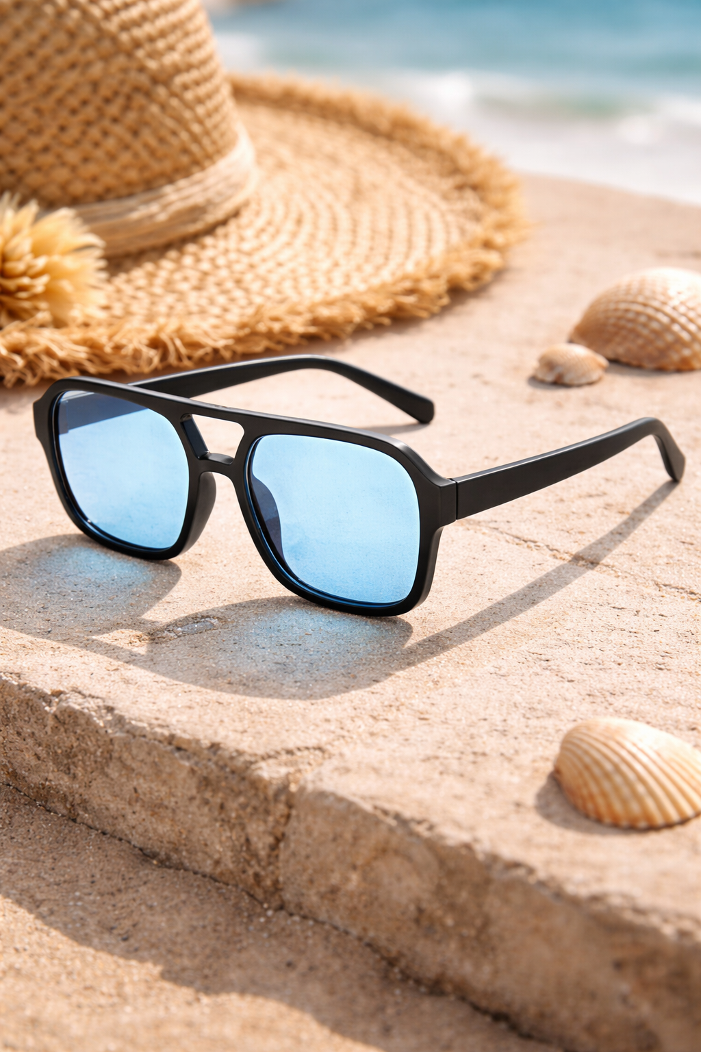 Sonnenbrille Unisex | UV-Schutz & Rechteckiger Vintage-Look