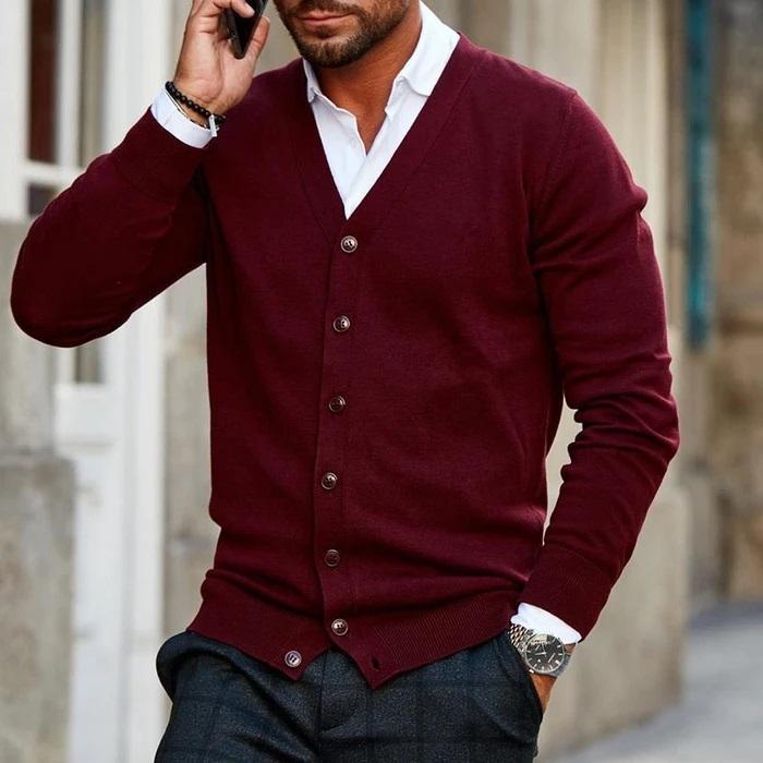 Stef Vest | Lässige Strickjacke für Männer 0