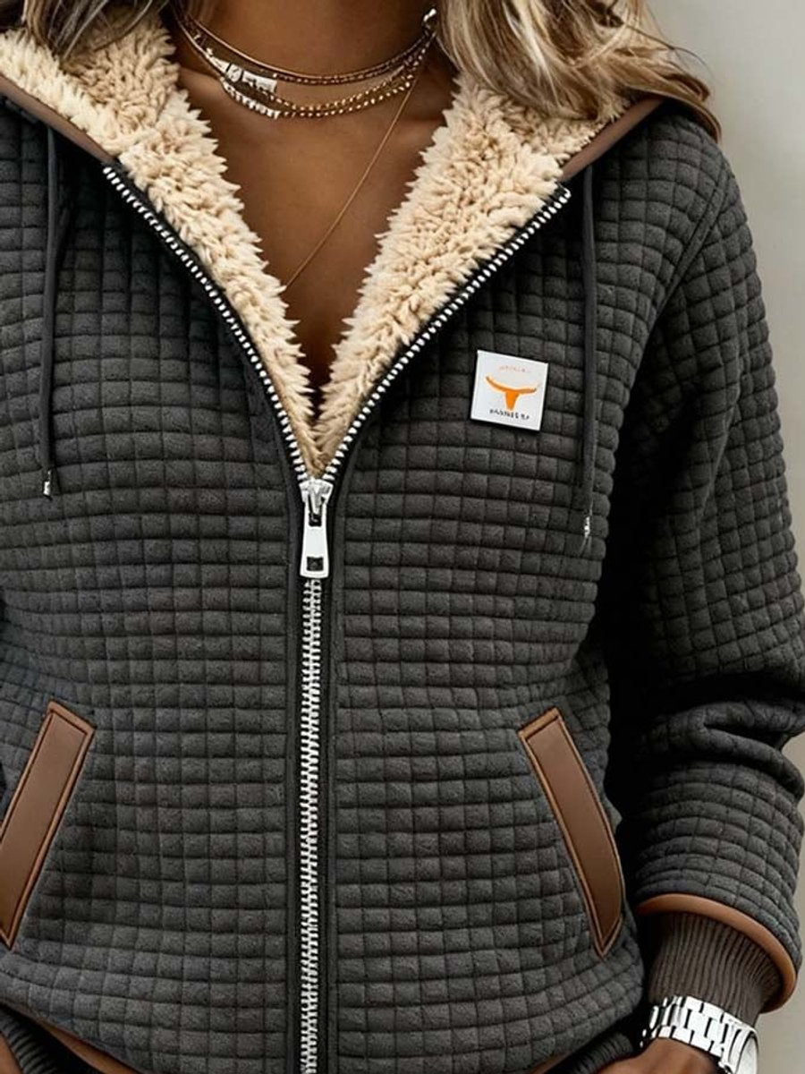 Steppjacke Damen | Gefüttert mit Kapuze