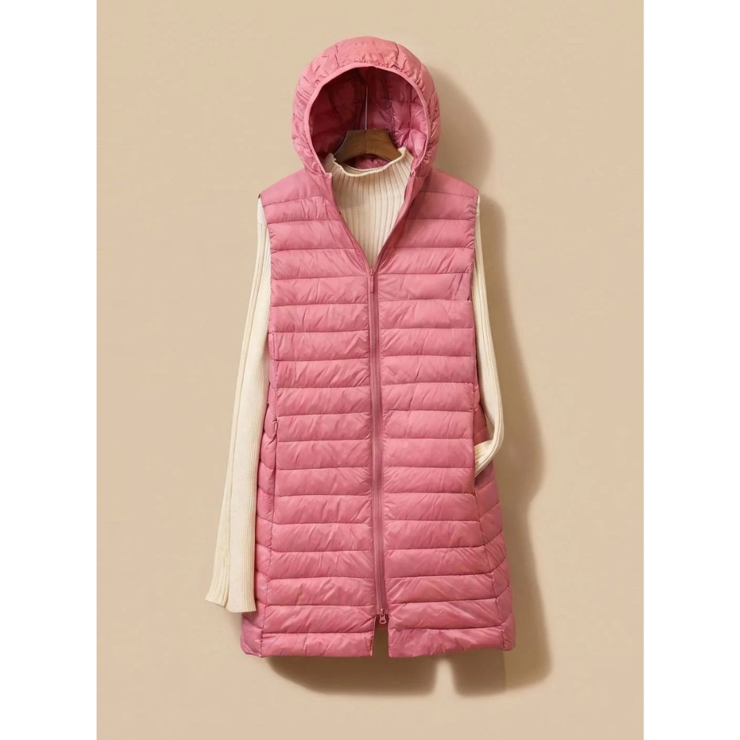 Steppjacke Damen | Lang mit Kapuze 5