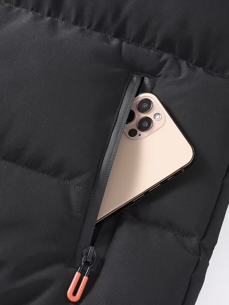 Steppjacke Herren | Übergangsjacke Herren | Stehkragen-Windschutz & Wärmekomfort