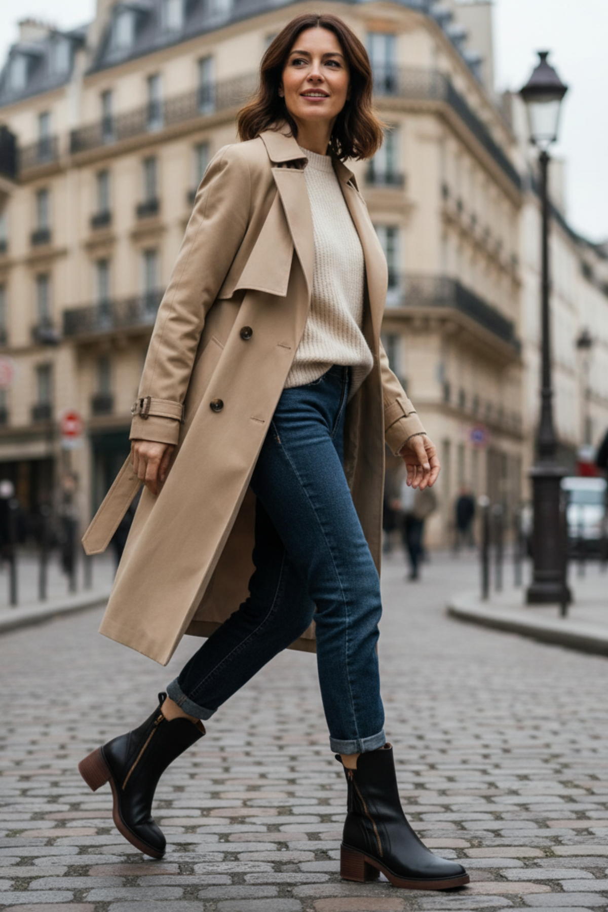 Stiefeletten Damen | Blockabsatz & Reißverschluss