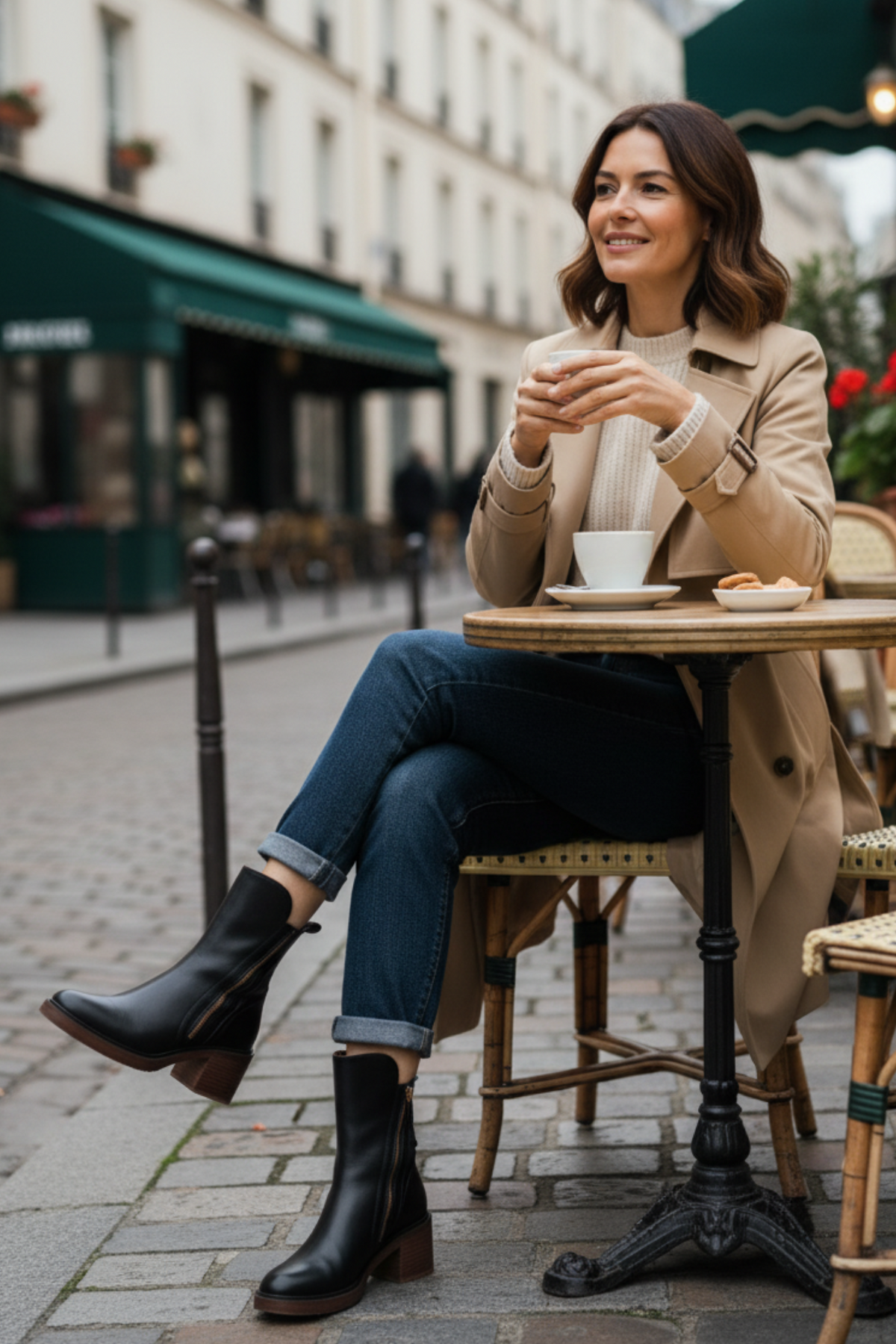 Stiefeletten Damen | Blockabsatz & Reißverschluss
