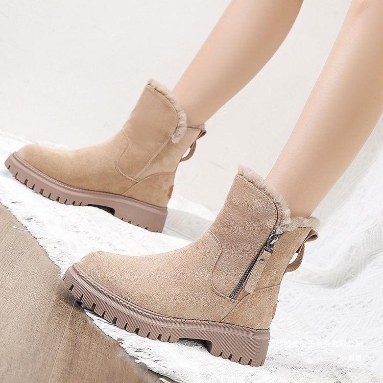 Elegante Damen-Stiefeletten mit quadratischem Absatz und kuscheligem Innenfutter - J&B - 2 - Annoboutique