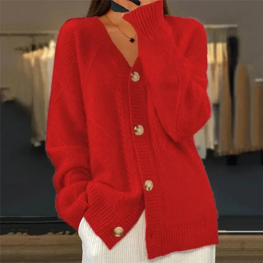 Strickjacke Damen | Elegant mit Knopfleiste