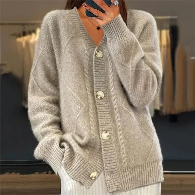 Strickjacke Damen | Elegant mit Knopfleiste