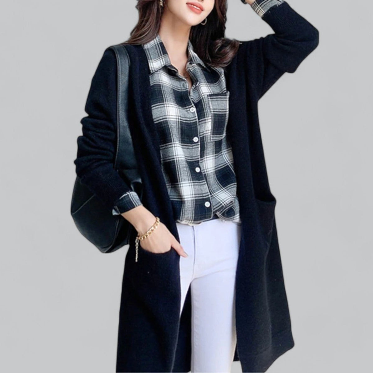 Strickjacke Damen | Longschnitt & Wärmend
