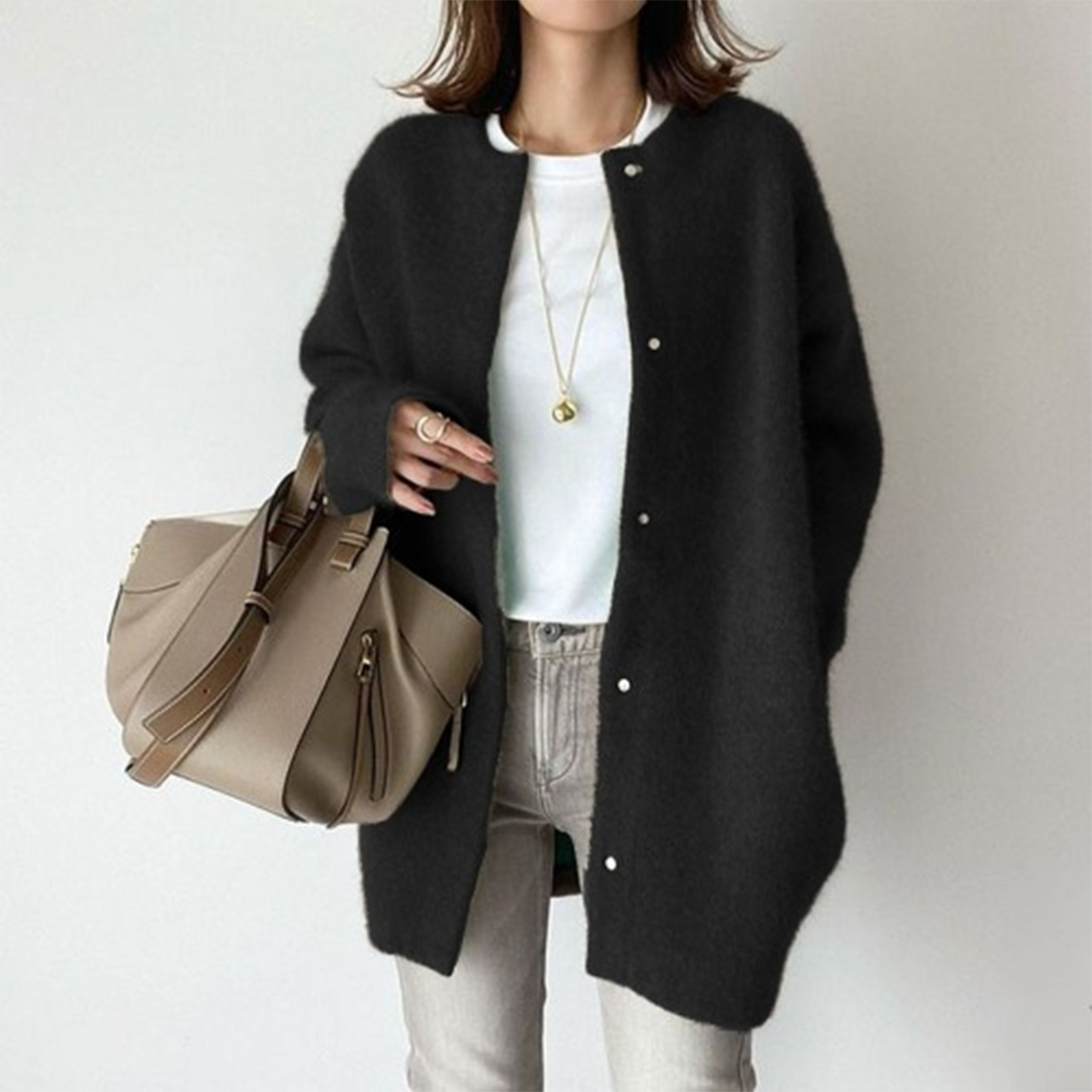 Strickjacke Damen | Oversize & Knopfleiste