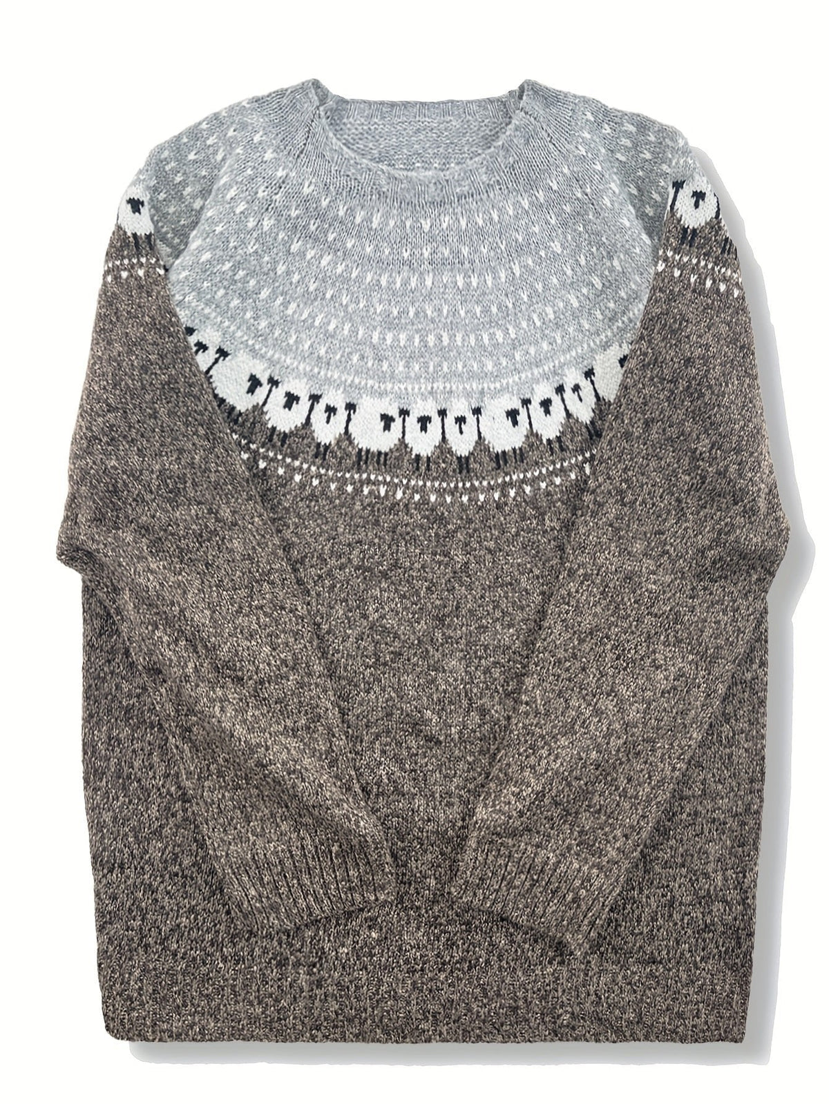 Strickpullover Damen | Jacquard-Muster & Kuschelig Warm