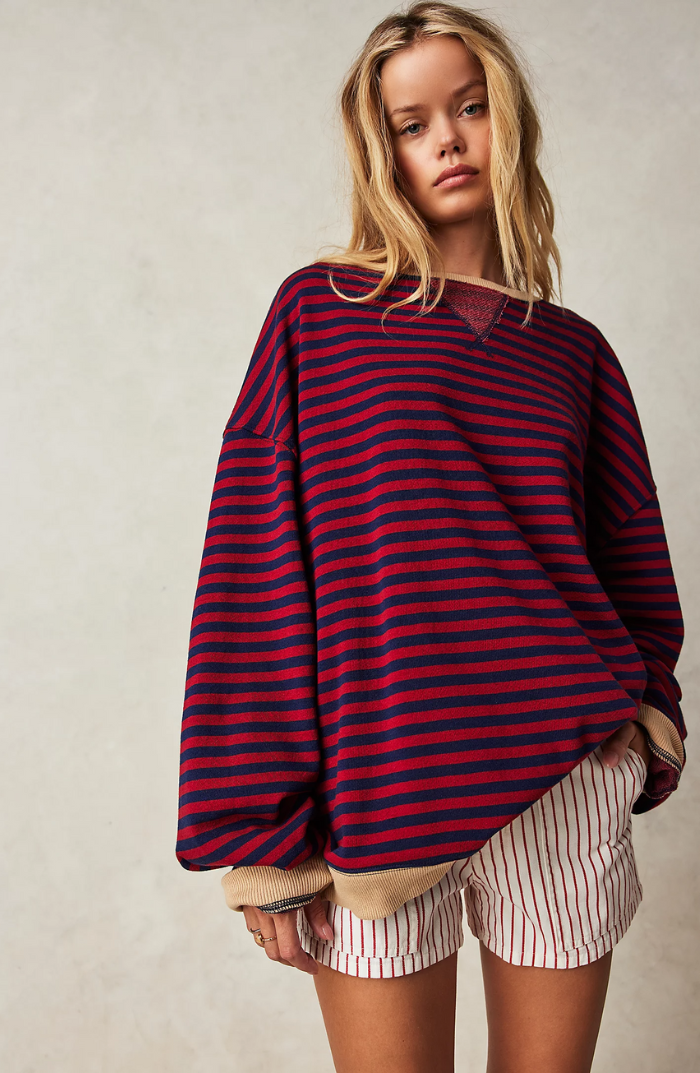 Strickpullover Damen Oversized | Ringelstreifen & Lockerer Schnitt 5