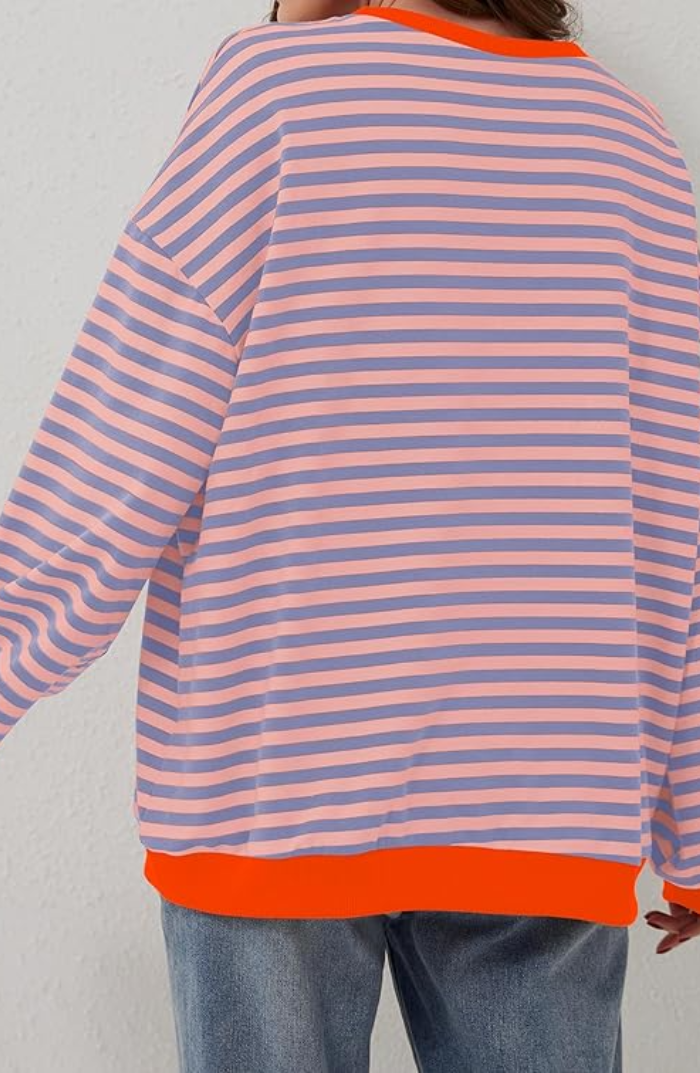Strickpullover Damen Oversized | Ringelstreifen & Lockerer Schnitt 9