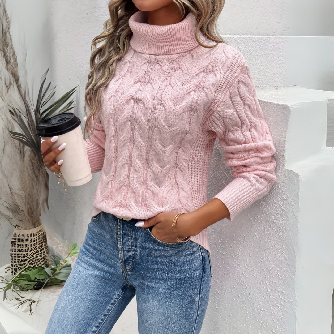 Strickpullover Damen | Rollkragen & Figurbetont 1
