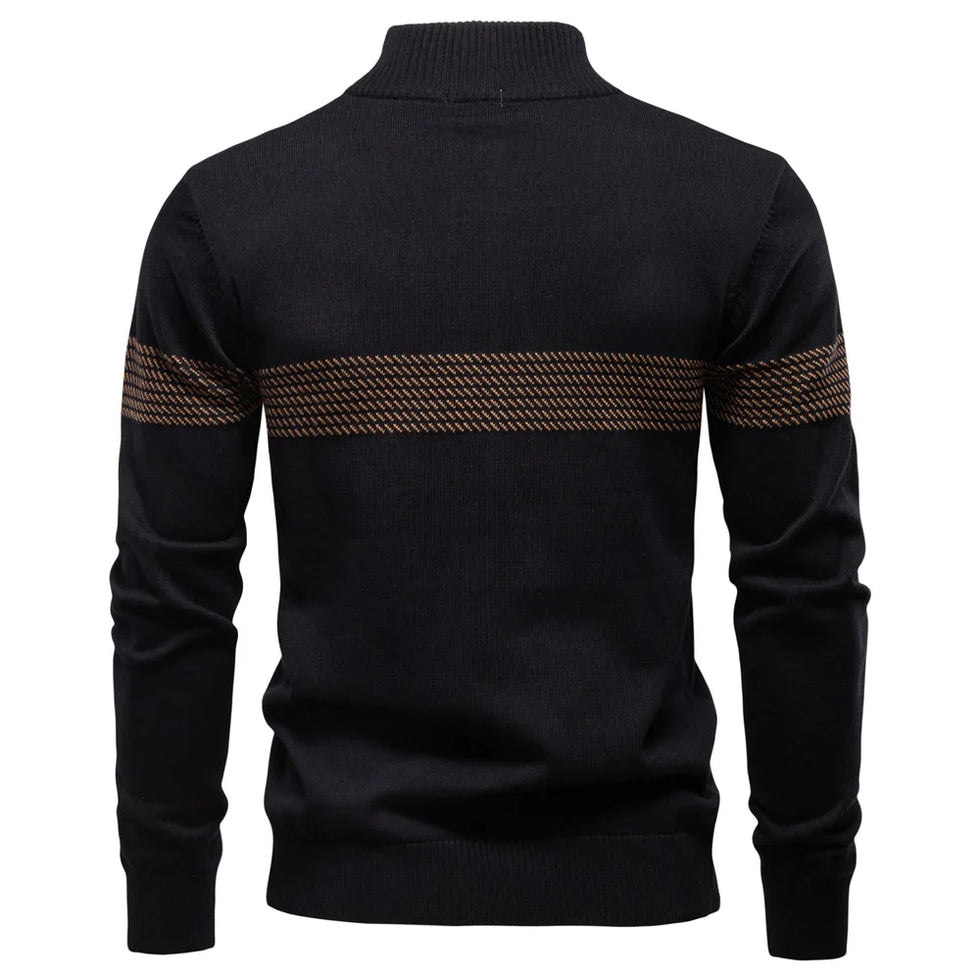 Strickpullover Herren | Halber Reißverschluss & Bequem