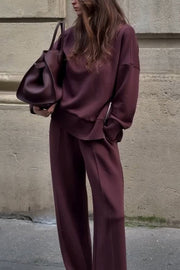 Conjunto de malha para senhora | Oversized e confortável