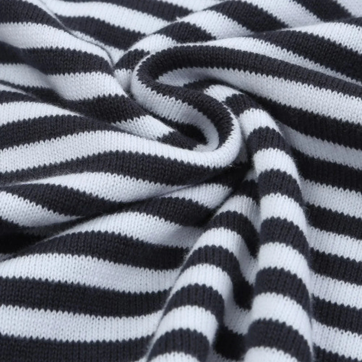 Strickshirt Damen | Streifenmuster mit Kontrastrand 2