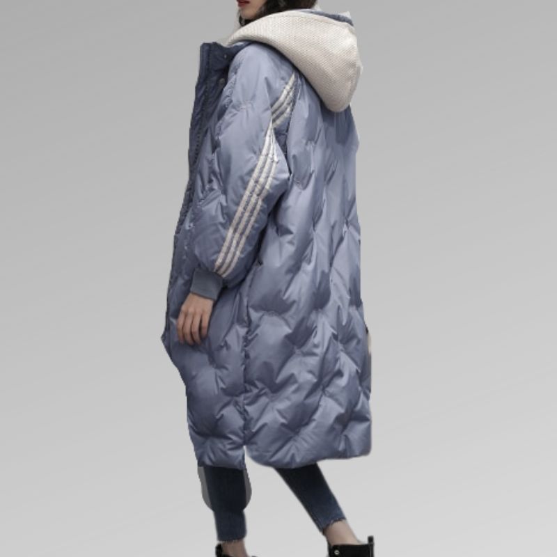 Stylische Lange Winterjacke Damen