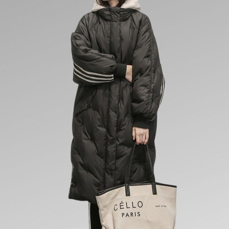 Stylische Lange Winterjacke Damen