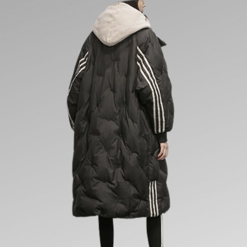 Stylische Lange Winterjacke Damen