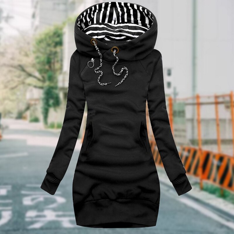 Sweat-Kleid-Jacke Damen | Warm & Lässig im Oversize-Look