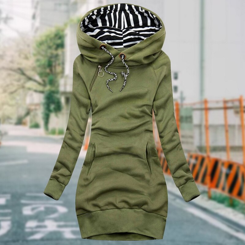 Sweat-Kleid-Jacke Damen | Warm & Lässig im Oversize-Look
