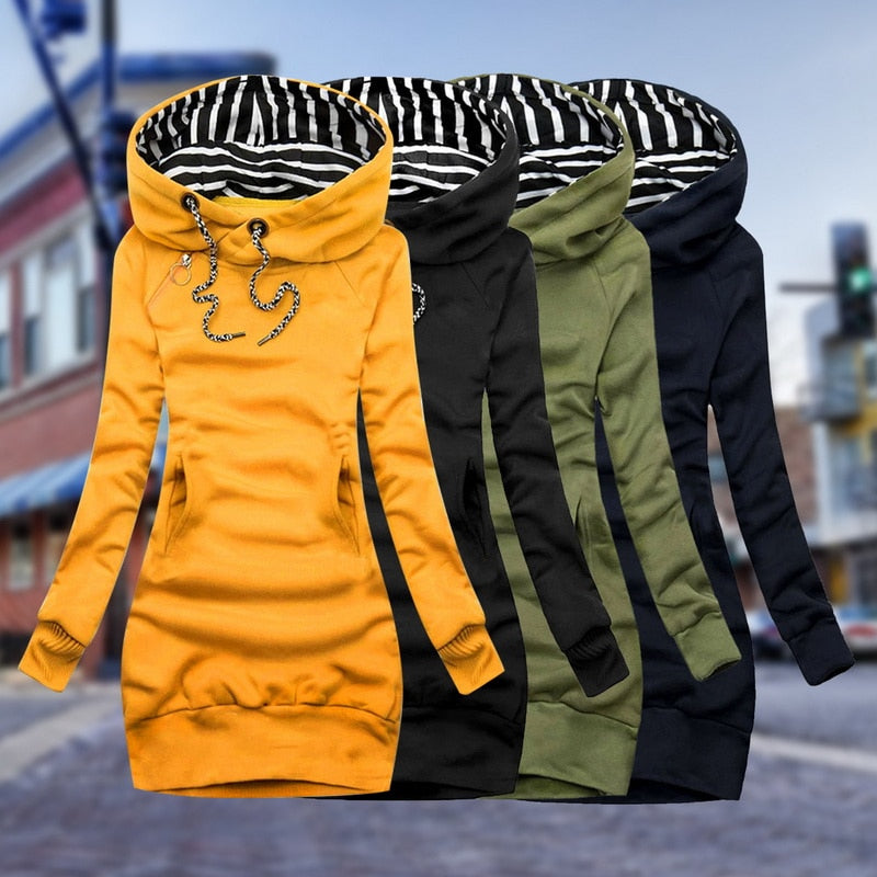 Sweat-Kleid-Jacke Damen | Warm & Lässig im Oversize-Look