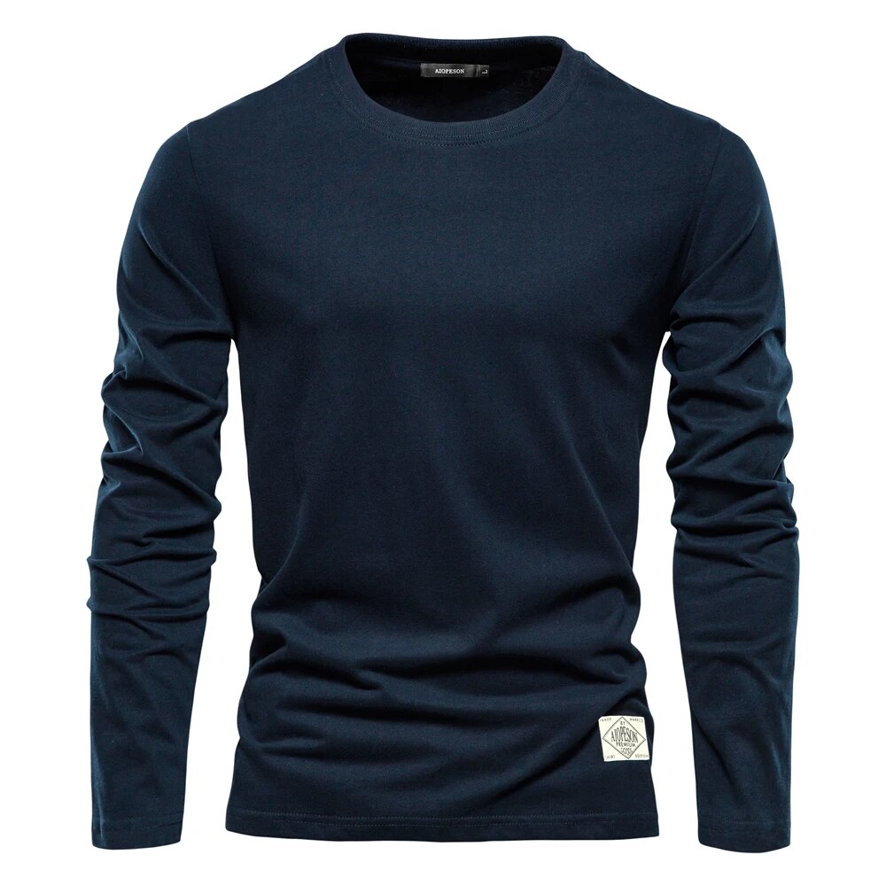 Sweatshirt Herren | Herren Langarmshirt | Rundhals-Form & glatte Front für cleane Layer-Looks