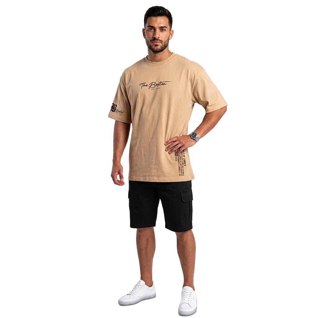T Shirt Herren | Oversized Graphic Print mit Statement-Design