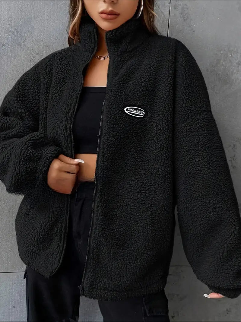 Teddyjacke Damen | Kuschelig Warm & Lockere Passform 2