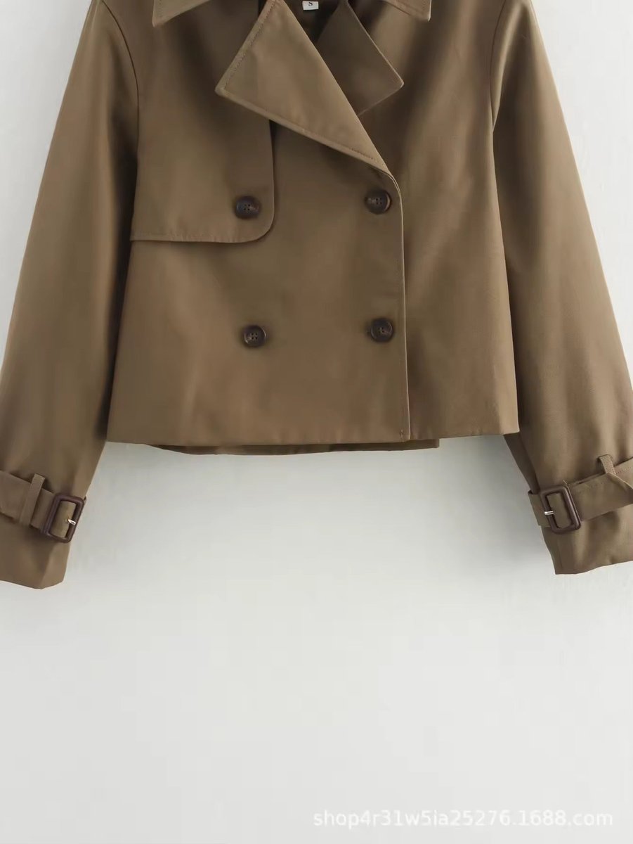 Trenchcoat Damen Kurz | Zweireihig & Elegant