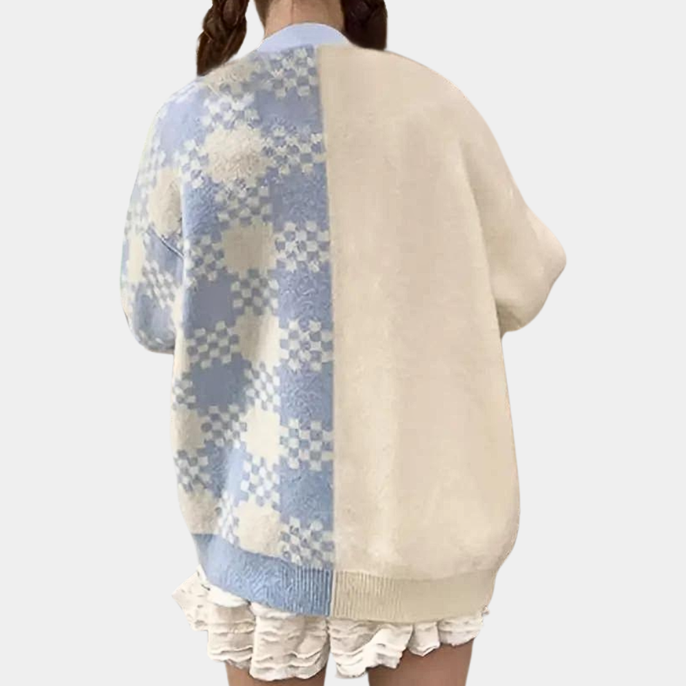 Trendige Damen-Strickjacke