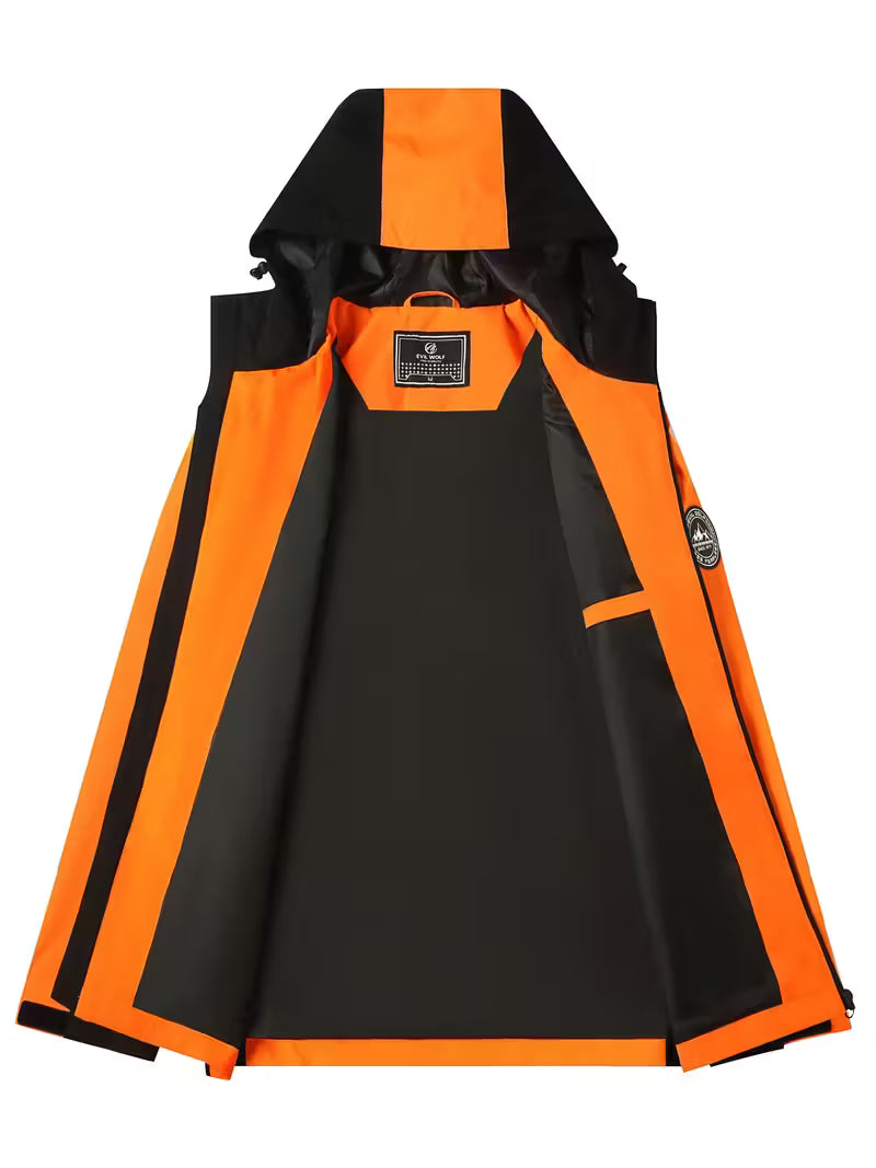 Übergangsjacke Herren | Softshelljacke mit Kapuze | Reißverschluss-Front & sichere Taschen