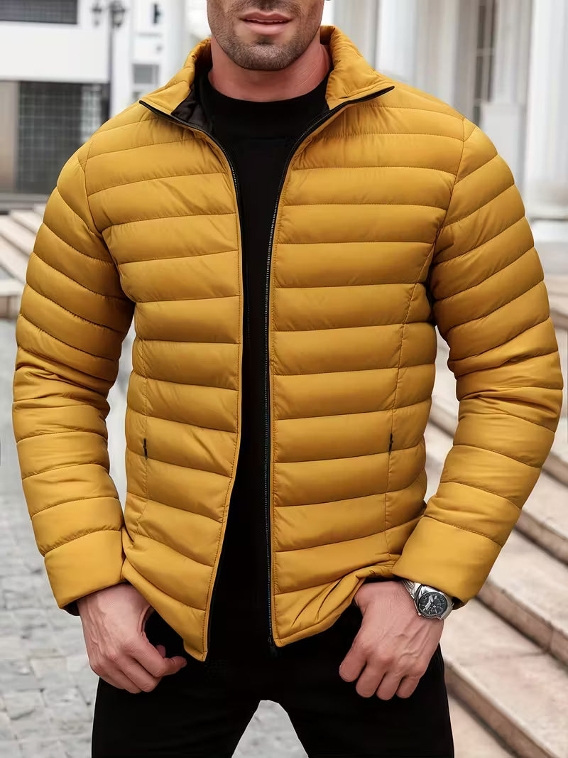 Übergangsjacke Herren | Steppjacke | Winddicht & wärmend mit Reißverschlusstaschen