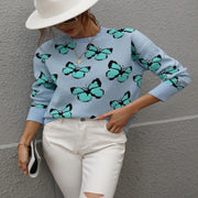Vanessa - Camisola com padrão de borboletas