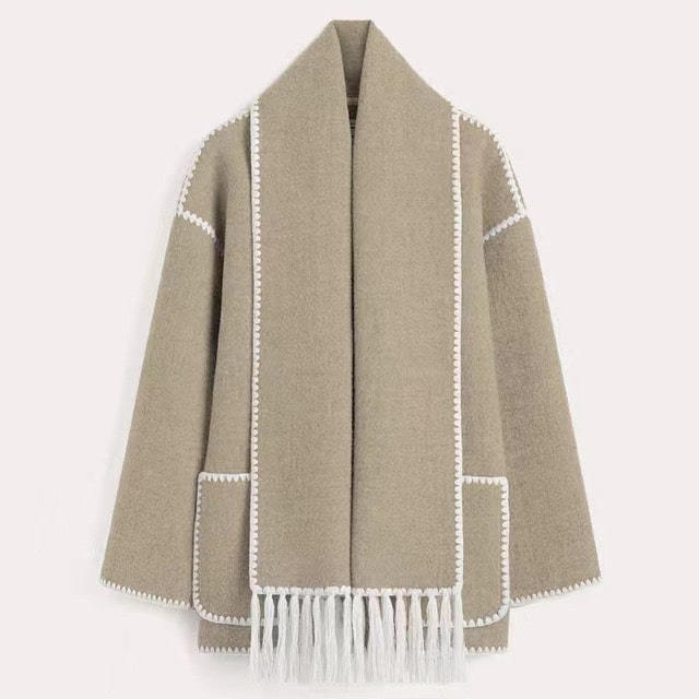 Viona | Bequeme Umhangjacke aus Wolle 5