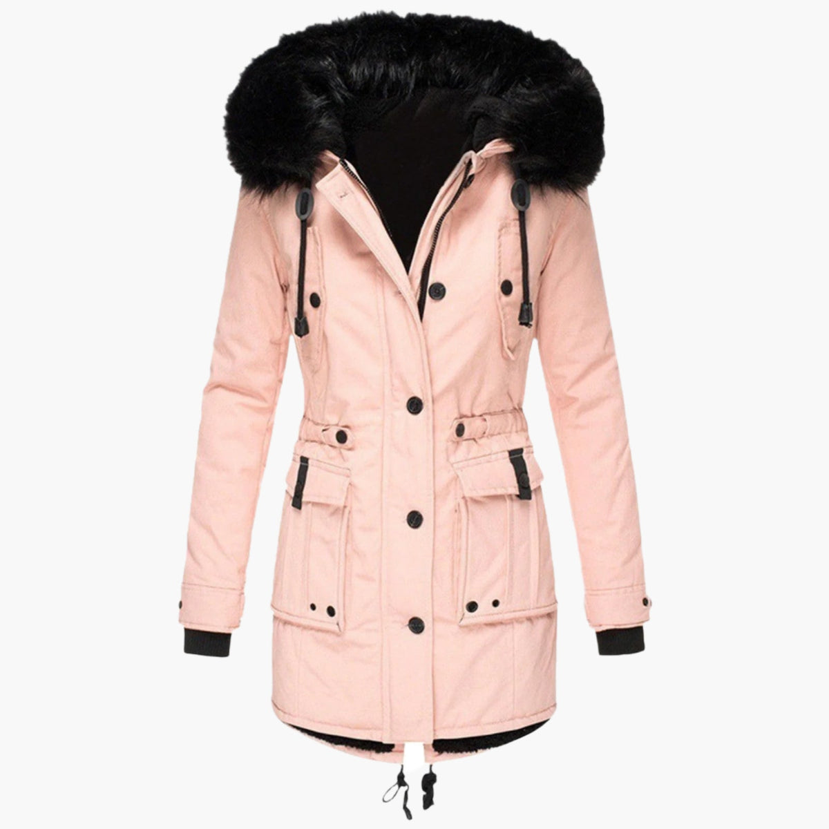 Winterjacke Damen Longline | Kapuze & Warm 4