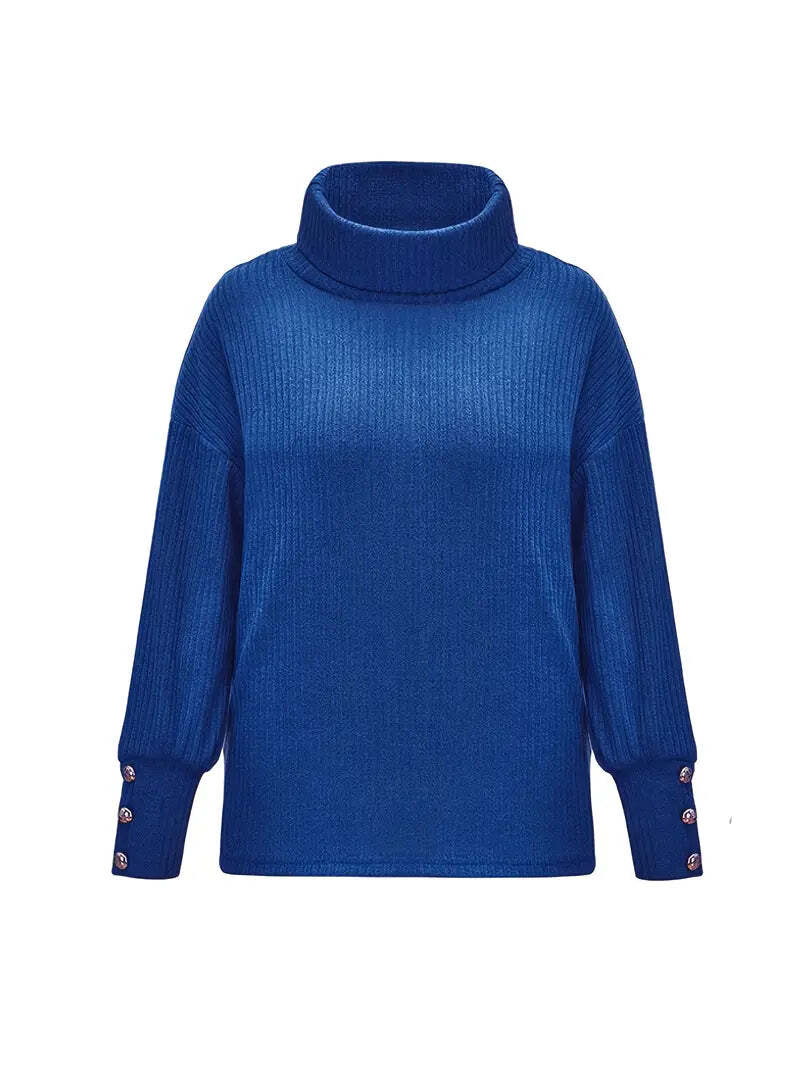 Wasserfallkragen Pullover Damen | Oversized & Kuschelig weich 8