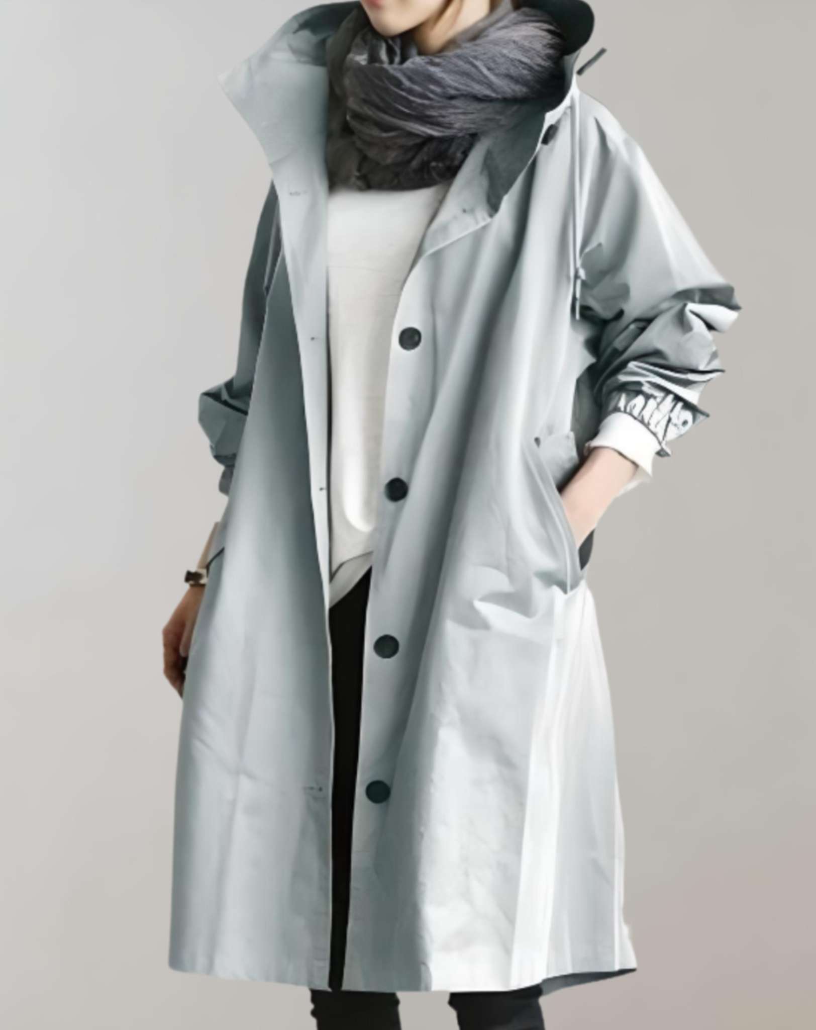 Wasserfester Kapuzen-Trenchcoat - Warm & Stilvoll 13